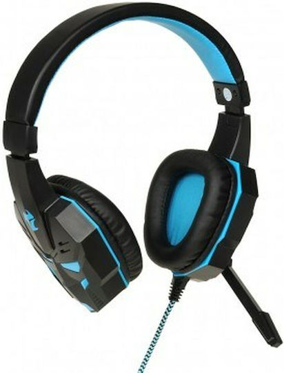 iBox X8 Over Ear Gaming Headset με σύνδεση 2x3.5mm / USB Black/Blue