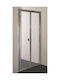 Gloria Tele Divider de verandă Duș cu Pliabil Ușă 90-94x185cm Chrome
