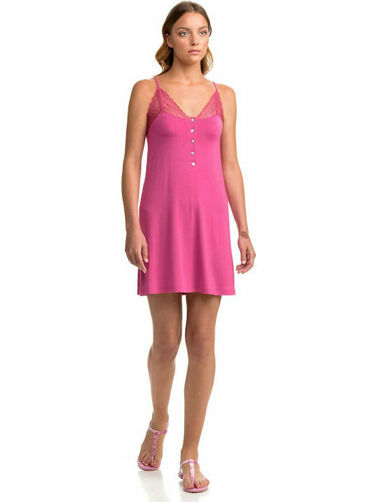 Vamp Summer Women's Nightdress Fuchsia