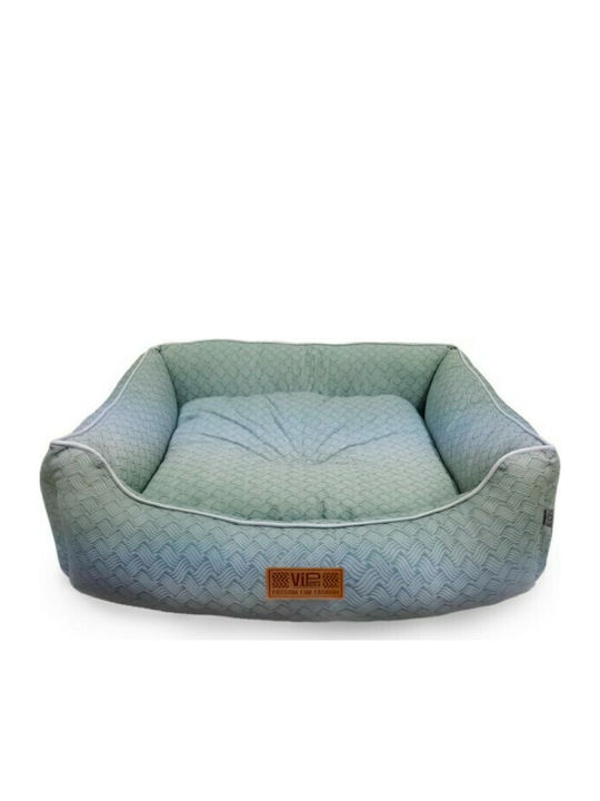 V.I.Pets Cozy Sofa Dog Bed Μέντα In Light Blue ...