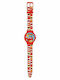 Diakakis Kids Analog Watch Cars with Rubber/Plastic Strap Red