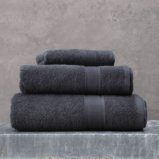 Rythmos Handtuch Illusion 30x50εκ. Dark Gray Gewicht 480gr/m²