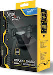 Steelplay Kit Play & Charge Powerbank Kit for PS4 in Black color