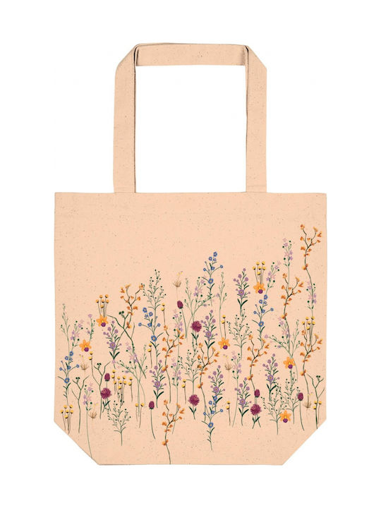 Moses Flower Blossom Βαμβακερή Τσάντα για Ψώνια σε Ροζ χρώμα