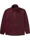 Basehit Men's Long Sleeve Sweater with Zipper Wine