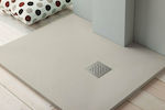 Karag Rectangular Artificial Stone Shower Cream Pietra 70x120x2.5cm
