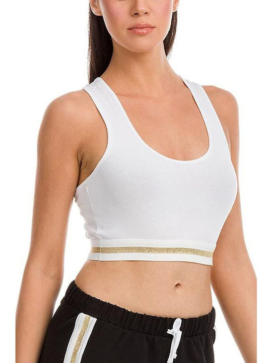 Vamp Women's Sports Bra without Padding White