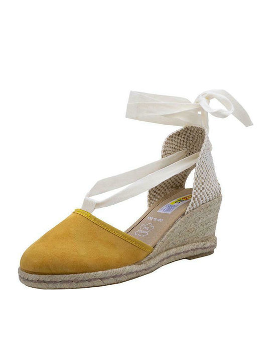 75310SL Platforme dama în Tip Espadrile Galbene