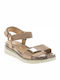 Stonefly Anatomic Women's Leather Ankle Strap Platforms Beige