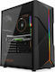 Krux Astral Gaming Middle Tower Carcasă Calculator cu Fereastră Laterală și Iluminare RGB Negru