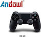 Andowl DoubleShock 4 Ασύρματο Gamepad για PS4 Μαύρο
