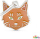My Family Cat ID Tag in the Shape of a Cat Frie...