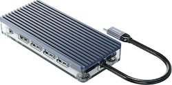 Orico WB-11P USB-C Docking Station με HDMI 4K PD Ethernet
