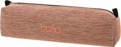 Polo Fabric Pencil Case Original with 1 Compartment Pink