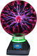 Decorative Lamp with RGB Lighting Plasma Ball LED Black