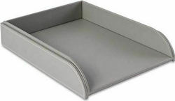 Osco Filing Tray Leather Gray