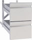 Niki Inox Schubladenschrank 44x55x72cm