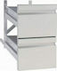 Niki Inox Commercial Chest of Drawers 44x45x72cm