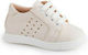 Gorgino Ecru Baptism Leather Sneakers