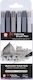 Sakura Koi Watercolor Brush Pen Design Markers Multicolour 6pcs
