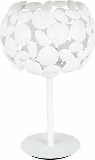 Fan Europe Metal Table Lamp for E27 Socket with White Shade and Base