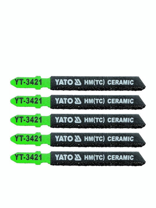 Yato YT-3421 Lamele pentru sticla si ceramica 75mm 5buc