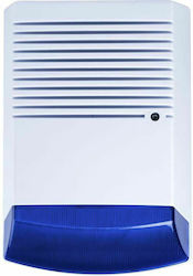 Defendo Alarm Siren Batterie Outdoor 120dB 12V with Blau Light 19.5x27cm Defendo Alarm Siren Batterie Outdoor 120dB 12V with Blau Light 19.5x27cm