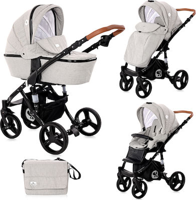 Lorelli Rimini 2 in 1 Adjustable 2 in 1 Baby Stroller Suitable for Newborn Forest Steel Grey