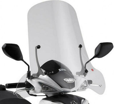 Givi Motorcycle Windshield & Windscreen Transparent Visor for Sym Symphony SR 150 /50/125 2010-2016 297A