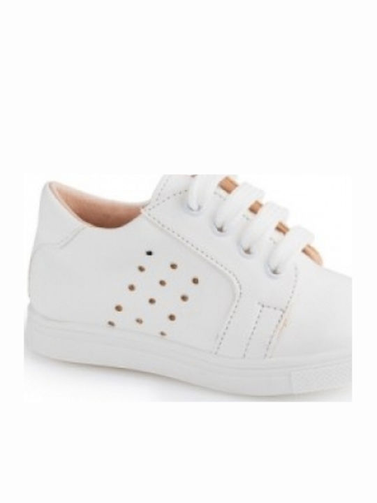 Gorgino White Baptism Leather Sneakers