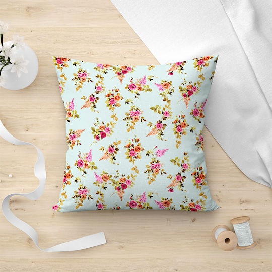 Lino Home Διακοσμητική Μαξιλαροθήκη Carla 601 Mint 45x45εκ.