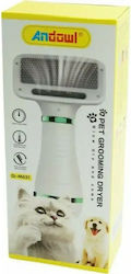 Andowl Brush Medium for Misc Hair Lengths White