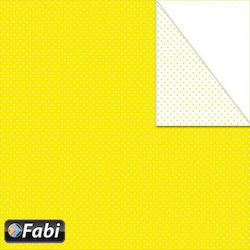 Fabi Cardboard Polka Dot Double Sided Yellow Σχεδίου Μίνι 50x70cm