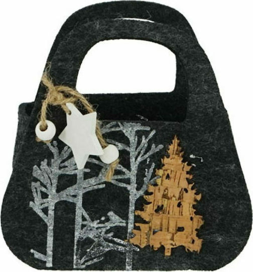 Marhome Christmas Bag for Gift Black 14x8x14cm. 99-00-19342