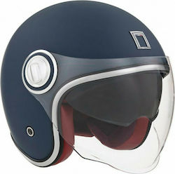 Nox Heritage Jet Helmet with Sun Visor 1350gr Matt Blue