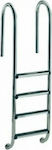 Astral Pool Stainless Steel Pool Ladder Muro Standard with 4 Side Steps 184x40cm