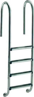 Astral Pool Stainless Steel Pool Ladder Muro Luxe with 4 Side Steps 184x40cm