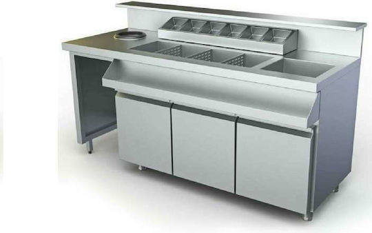 Dominox Dulap de pregătire cu uși deschise 184x80x111cm