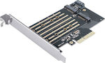 Orico Κάρτα PCIe σε 2 θύρες M.2 PDM2-BP