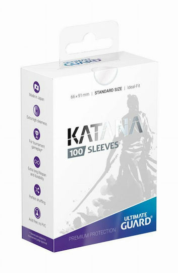 Ultimate Guard Katana Standard Card Sleeves Standard Size 100τμχ Διάφανες