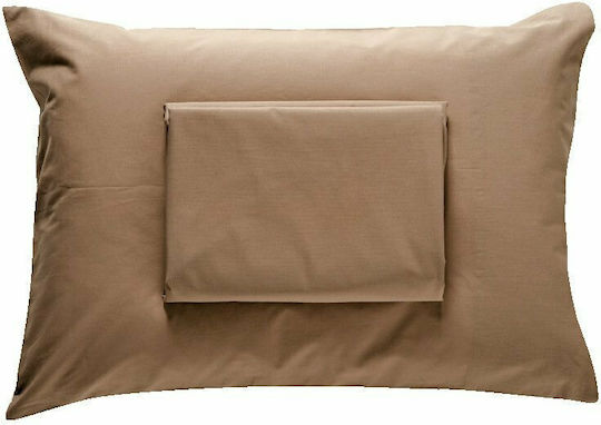 SB Home Delos Σεντόνι Μονό με Λάστιχο 100x200+30εκ. Εσπρέσο