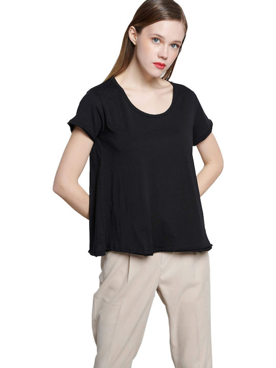 Funky Buddha Feminin Tricou Negru