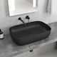 Karag LT 2143 Countertop Sink Porcelain 60x39x14.5cm Black Matt