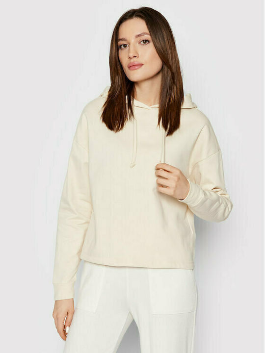 Only Women's Hooded Sweatshirt Beige