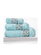 SB Home Σετ Πετσέτες Μπάνιου 3τμχ Rafaela Turquoise Βάρους 500gr/m²
