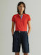 Gant Women's Short Sleeve Sport Polo Red