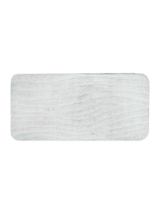 Sdim Πατάκι Μπάνιου Microfiber Tropic White 50x100εκ.