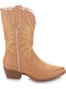 Damen Cowboy-Stiefeletten Tabac Braun