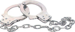 Nanma Chrome Hand Cuffs with Key Χειροπέδες σε Ασημί Χρώμα