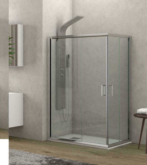 Karag New Flora 100 Cabinet Duș cu Glisare Ușă 80x100x180cm Sticlă transparentă Karag New Flora 100 Cabinet Duș cu Glisare Ușă 80x100x180cm Sticlă transparentă